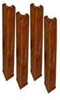 Carrom : 4 pieds de table 47 cm acacia