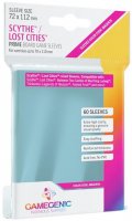 Gamegenic : Sachet de 60 sleeves Prime Scythe / Lost Cities Magenta (72 x 112 mm)