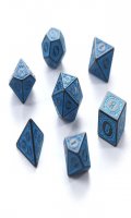 Jeu de ds polydre - Bleu