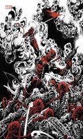 Deadpool - Black white & blood - couverture limite avec effet mtallis
